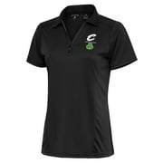 Women's Antigua Charcoal Cleveland Cavaliers Shamrock Tribute Polo